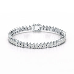 11.75 CT Pear Lab Grown Diamond Tennis Bracelet Jama Jewels