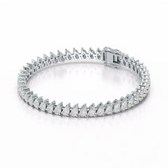 11.75 CT Pear Lab Grown Diamond Tennis Bracelet Jama Jewels