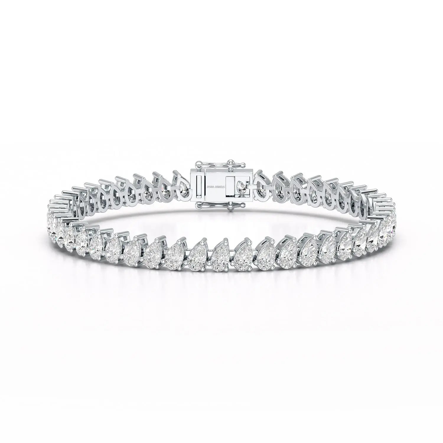11.75 CT Pear Lab Grown Diamond Tennis Bracelet Jama Jewels