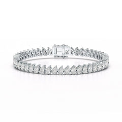 11.75 CT Pear Lab Grown Diamond Tennis Bracelet Jama Jewels