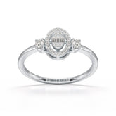 0.27 CT Baguette Shape Lab Grown Diamond Ring