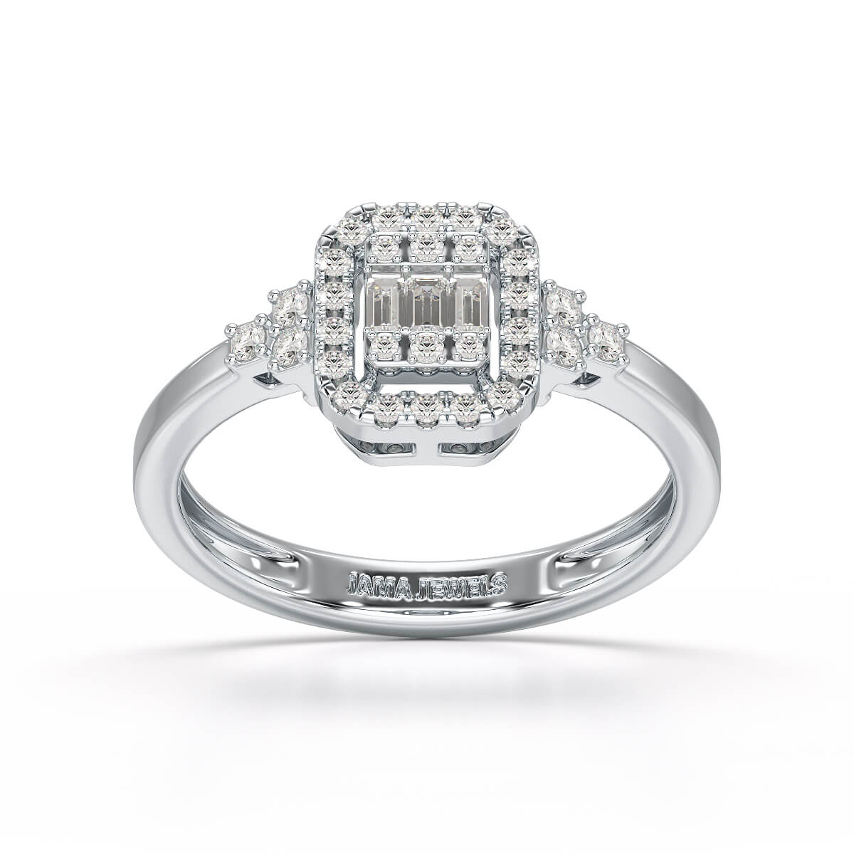 0.46 CT Baguette Lab Diamond Ring