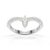 0.44 CT Marquise Cut Lab Diamond Ring