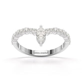 0.44 CT Marquise Cut Lab Diamond Ring
