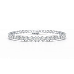 2.84 CT Round Cut Lab Diamond Tennis Bracelet