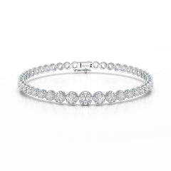 2.84 CT Round Cut Lab Diamond Tennis Bracelet