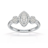 Marquise Cut 0.5 CT Lab Grown Diamond Ring Jama Jewels