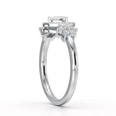 Pear Cut 0.5 CT Lab Grown Diamond Ring