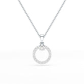 0.71 CT Lab Diamond Round Pendant