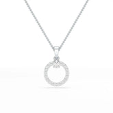 0.71 CT Lab Diamond Round Pendant