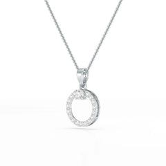 0.71 CT Lab Diamond Round Pendant