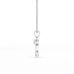 0.71 CT Lab Diamond Round Pendant