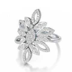 0.76 CT Lab Diamond Engagement Ring