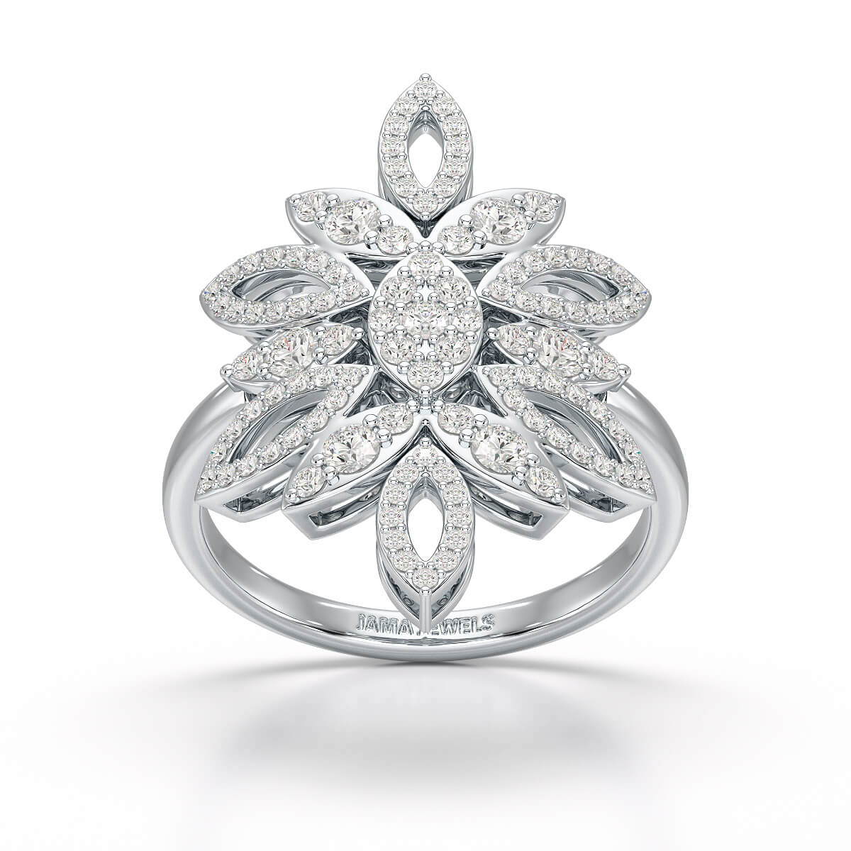 0.76 CT Lab Diamond Engagement Ring