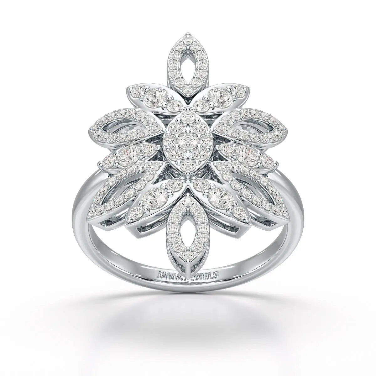 0.76 CT Lab Diamond Engagement Ring