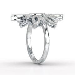 0.76 CT Lab Diamond Engagement Ring