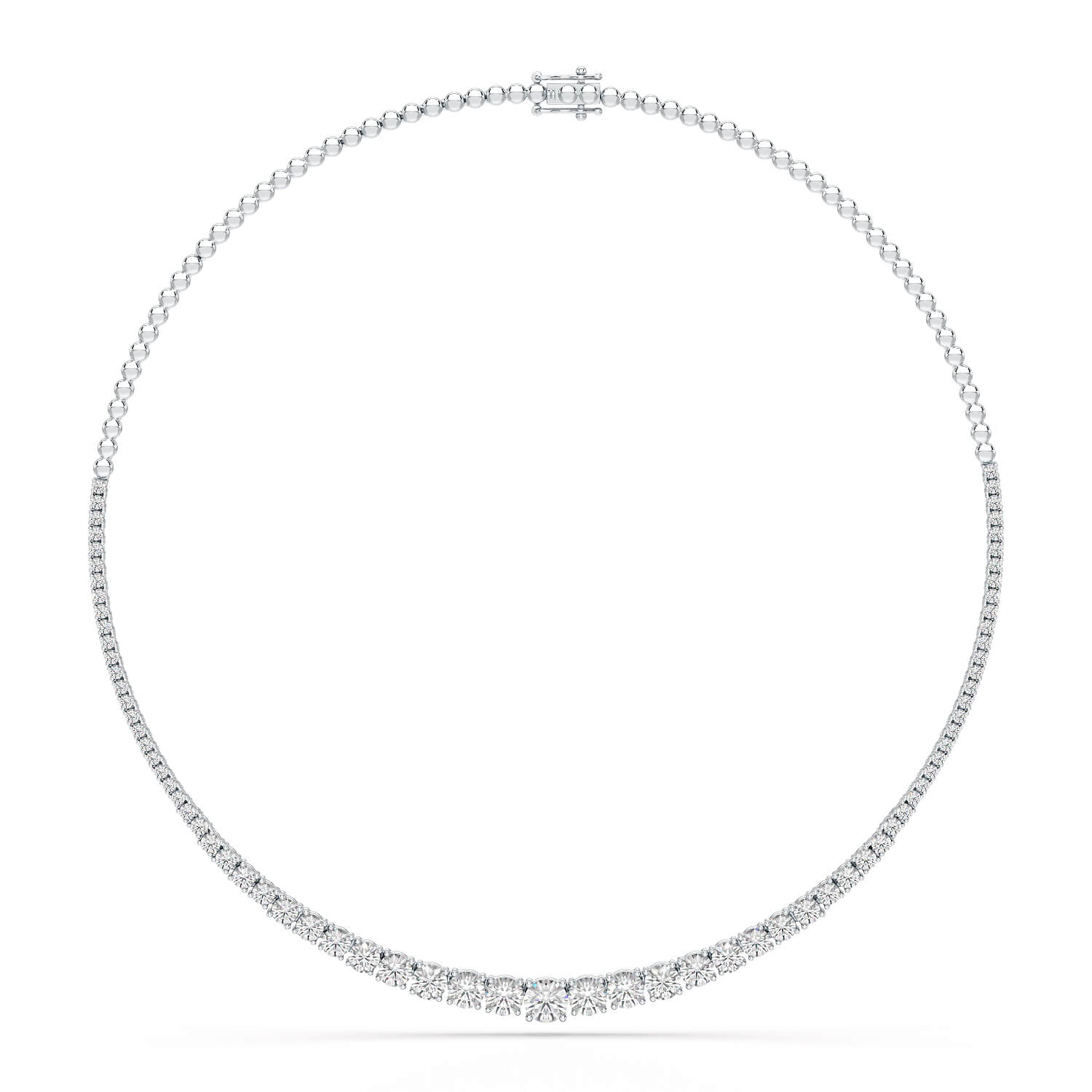 9.35 Carat Lab-Grown Diamond Riviere Necklace - Jama Jewels