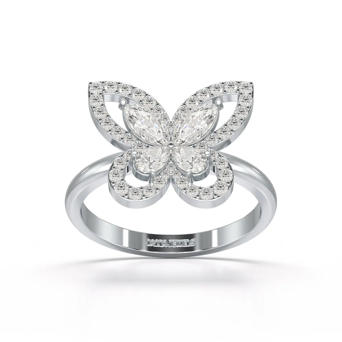 0.8 CT Classic Butterfly Lab Diamond Ring
