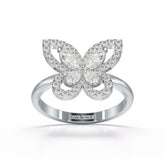 0.8 CT Classic Butterfly Lab Diamond Ring