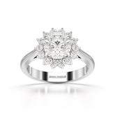 3.97 CT Lab Diamond Halo Ring