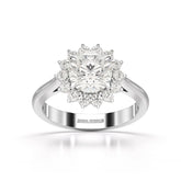 3.97 CT Lab Diamond Halo Ring