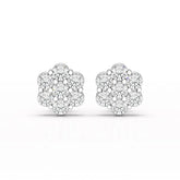 0.97 CT Round Cut Lab Diamond Stud Earring Jama Jewels