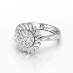 0.97 CT Taper Lab Diamond Ring Jama Jewels