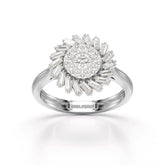 0.97 CT Taper Lab Diamond Ring Jama Jewels