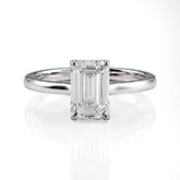 1.50 CT Emerald Cut Solitaire Lab Diamond Ring Jama Jewels