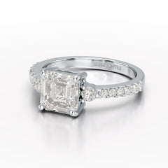 خاتم خطوبة ألماس من Asscher Cut 2.33 قيراط - جواهر جاما