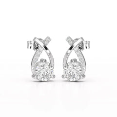 1.38 CT Lab Diamond Stud Earrings Jama Jewels
