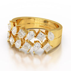 1.38 CT Two Layer Lab Diamond Ring