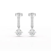 1.41 CT Lab Diamond Dangle Earring