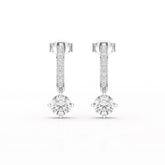 1.41 CT Lab Diamond Dangle Earring Jama Jewels