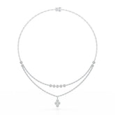 قلادة من طبقتين من لاب دايموند 2.9 قيراط