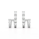 1.53 CT Lab Diamond Emerald Cut Earrings Jama Jewels