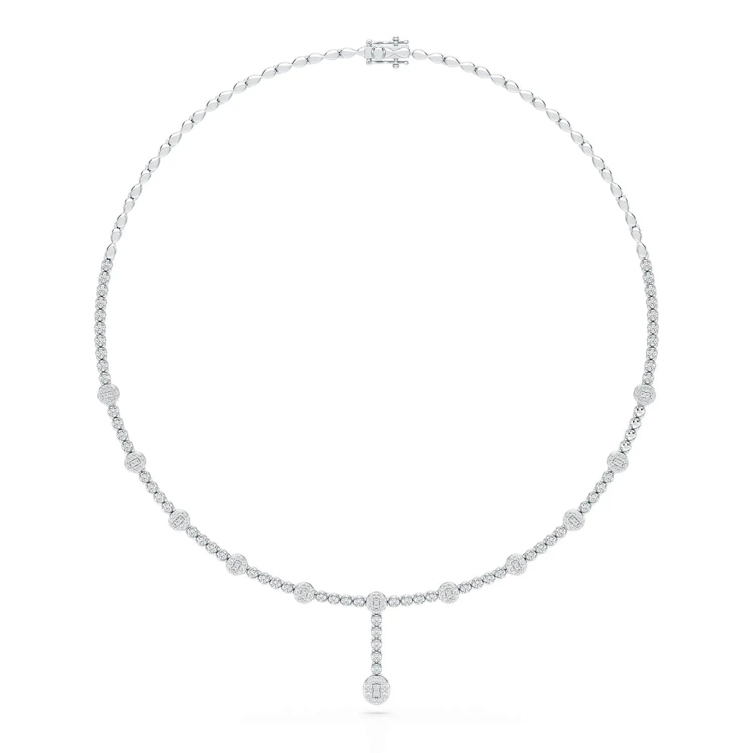 2.4 CT Lab Diamond Drop Necklace Jama Jewels