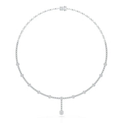 2.4 CT Lab Diamond Drop Necklace Jama Jewels