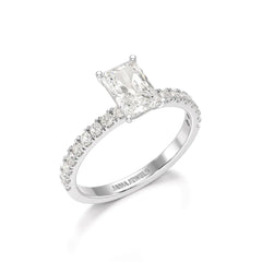 1.88 CT Radiant Cut Lab Diamond Ring Jama Jewels
