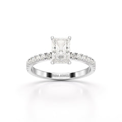 1.88 CT Radiant Cut Lab Diamond Ring