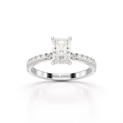 1.88 CT Radiant Cut Lab Diamond Ring Jama Jewels