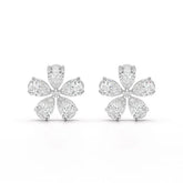 1.82 CT Lab Diamond Pear Cut Stud Earrings Jama Jewels