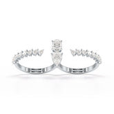 1.98 CT Lab Diamond Pear Cut Ring