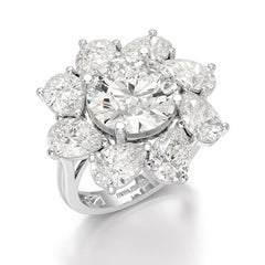10.43 CT Halo Lab Diamond Ring Jama Jewels