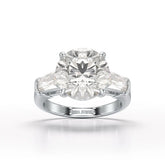 Three Stone Lab Diamond 2.74 CT Wedding Ring - Jama Jewels