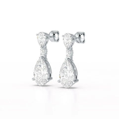 11.9 CT Pear Cut Lab Diamond Drop Earring Jama Jewels