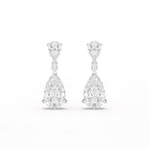11.9 CT Pear Cut Lab Diamond Drop Earring Jama Jewels