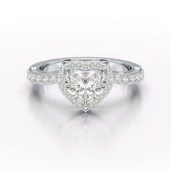 1.73 CT Heart Cut Lab Diamond Engagement Ring - Jama Jewels