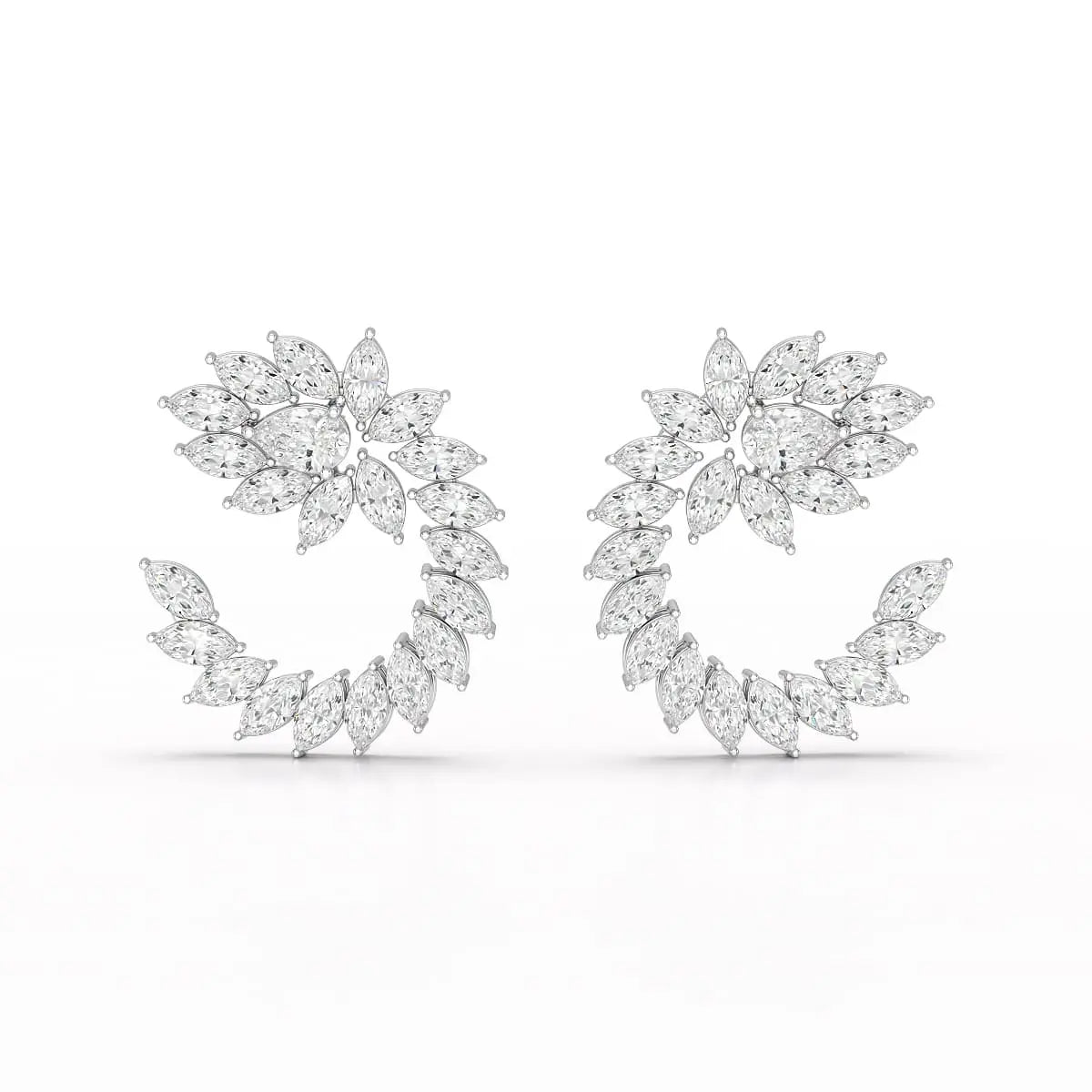 12.2 CT Marquise Cut Lab Diamond Earring Jama Jewels
