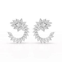 12.2 CT Marquise Cut Lab Diamond Earring Jama Jewels